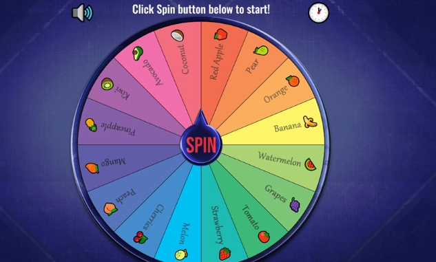 this picture shows Spin the Wheel name picker