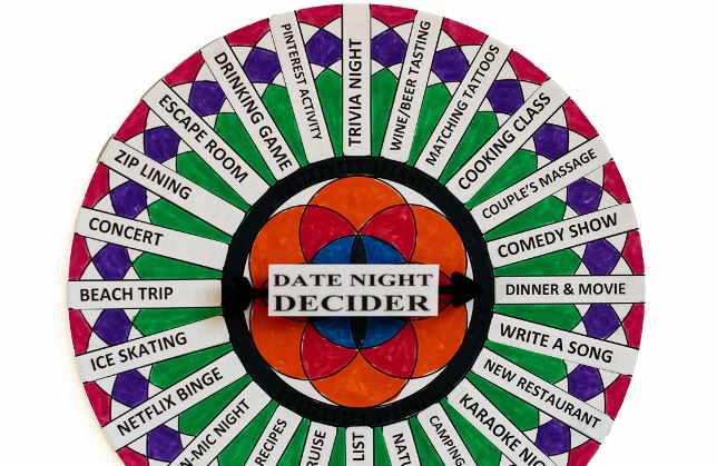this image shows Spin the Wheel Game Night for Couples