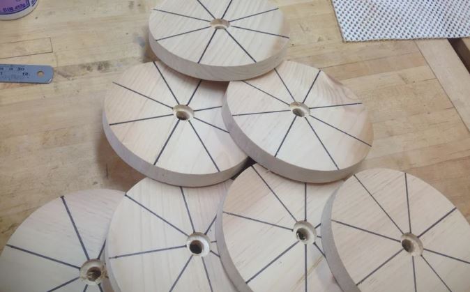 this image shows Wooden DIY Spin the Wheel