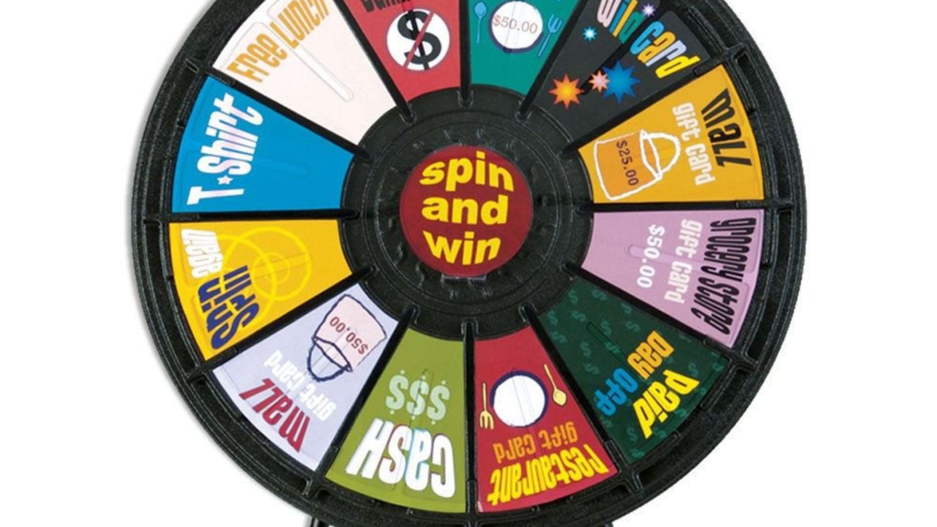 this picture shows one of the Spin Wheel Templates