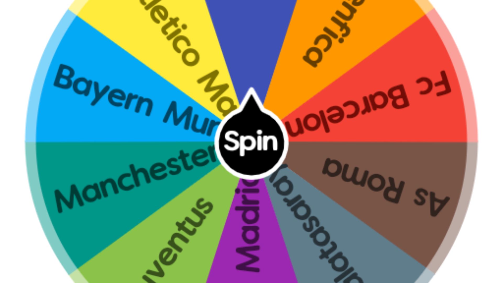 this picture shows Spin Wheel for Football Clubs