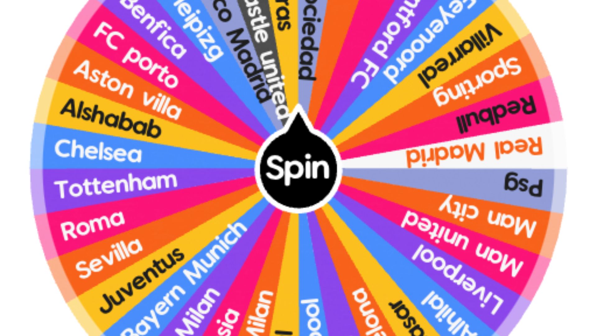 this image shows Spin Wheel for Football Clubs